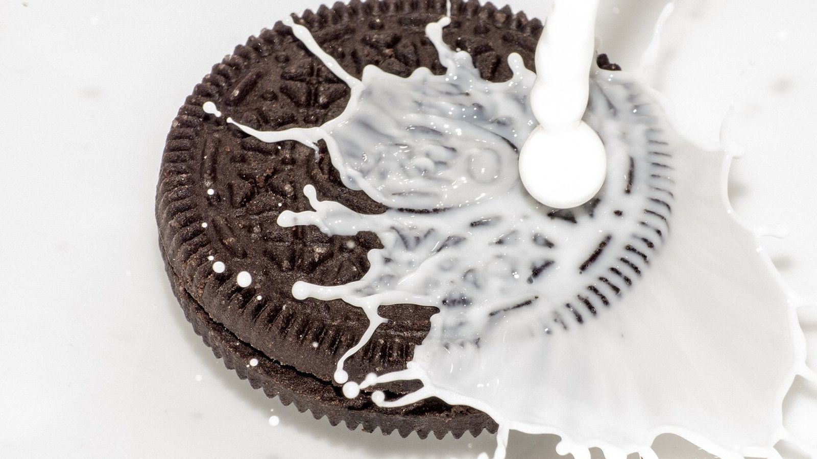 Galleta de chocolate bañada en leche