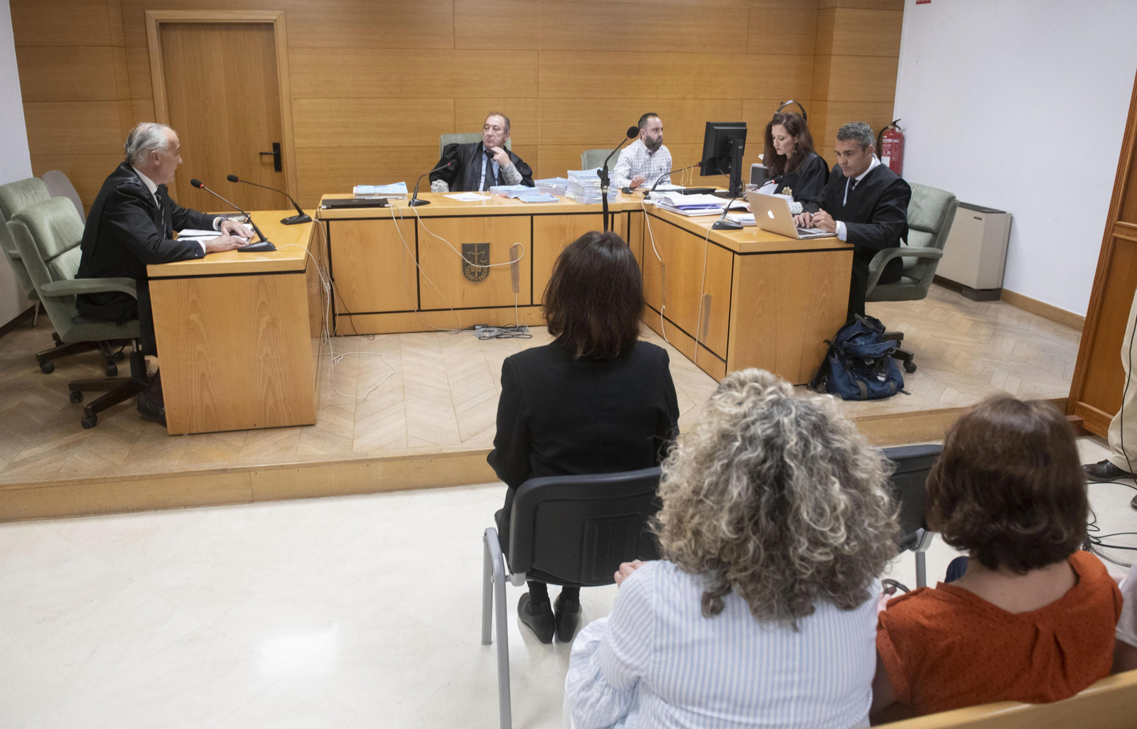 Una de las comparecencias de Juana Rivas ante el juez.