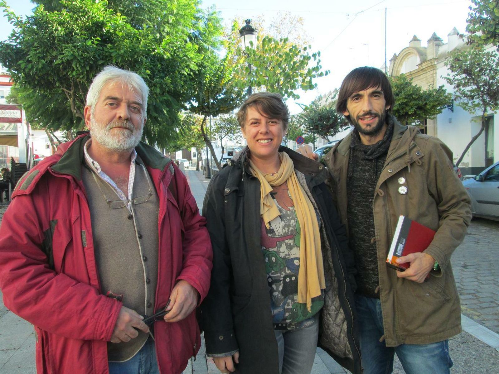 Los concejales Manuel Comesaña, Rocío Díaz y David Rodríguez Alhambra.