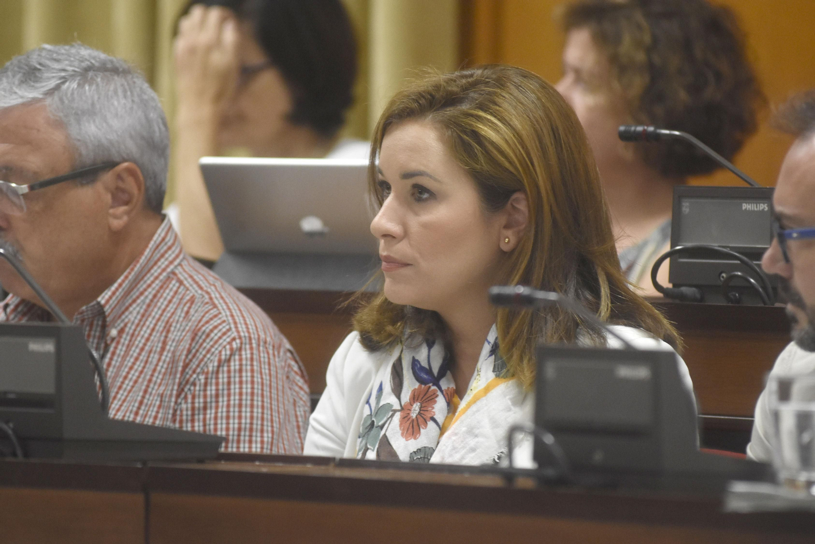 La edil Carmen Campos en un pleno en el Ayuntamiento de Córdoba.