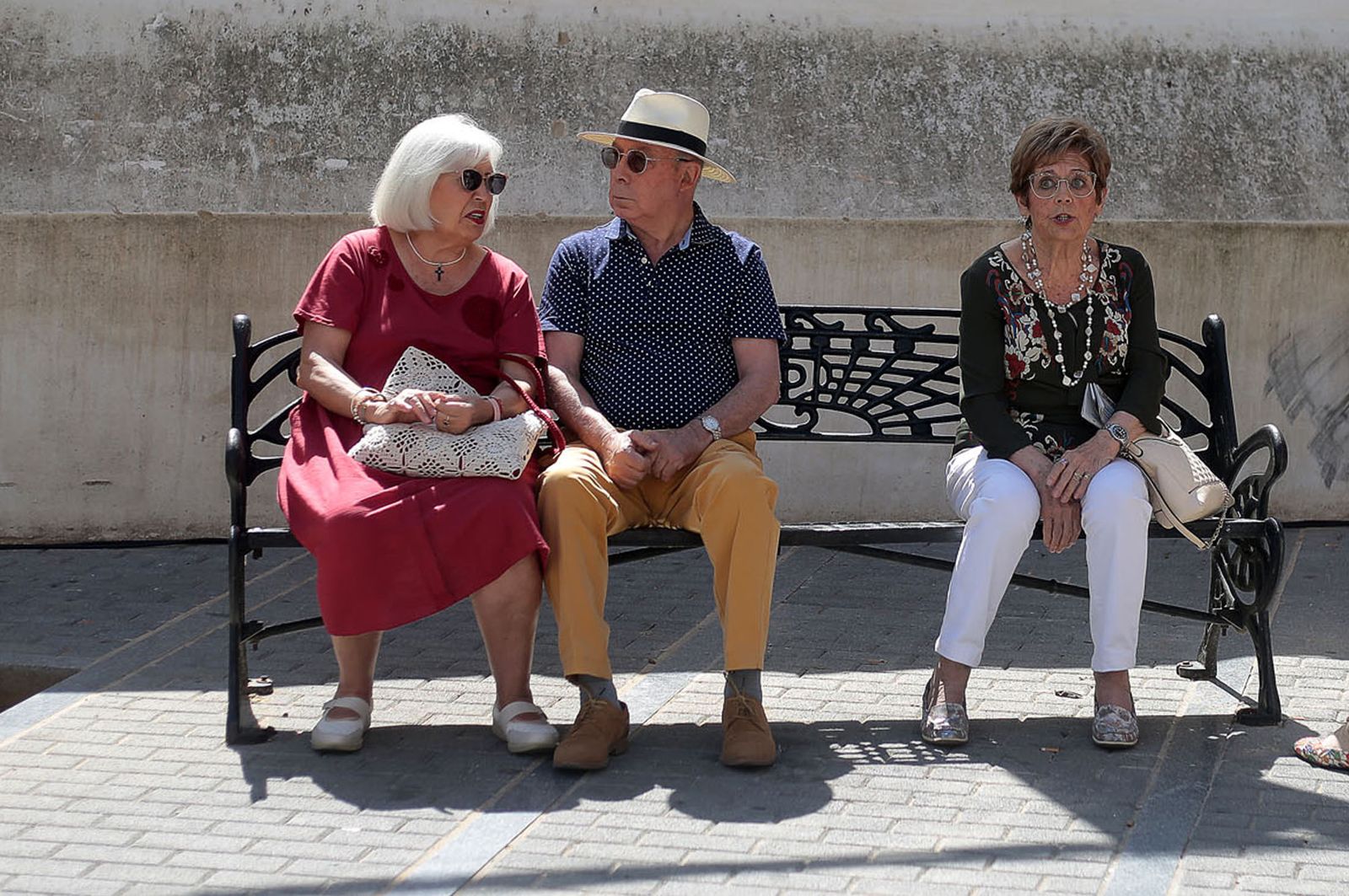 Imágenes del ambiente en Huelva en la mañana del sábado