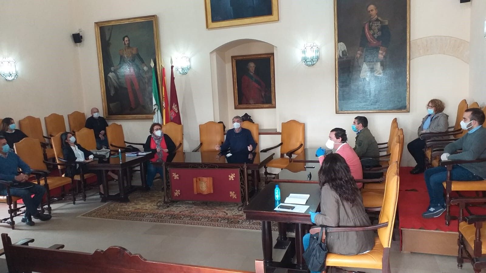 Un momento de la sesión del pleno de Arcos.