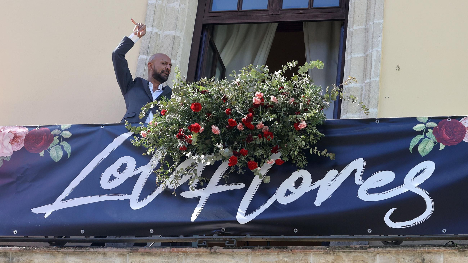 Imágenes de los balcones de Lola Flores en Jerez