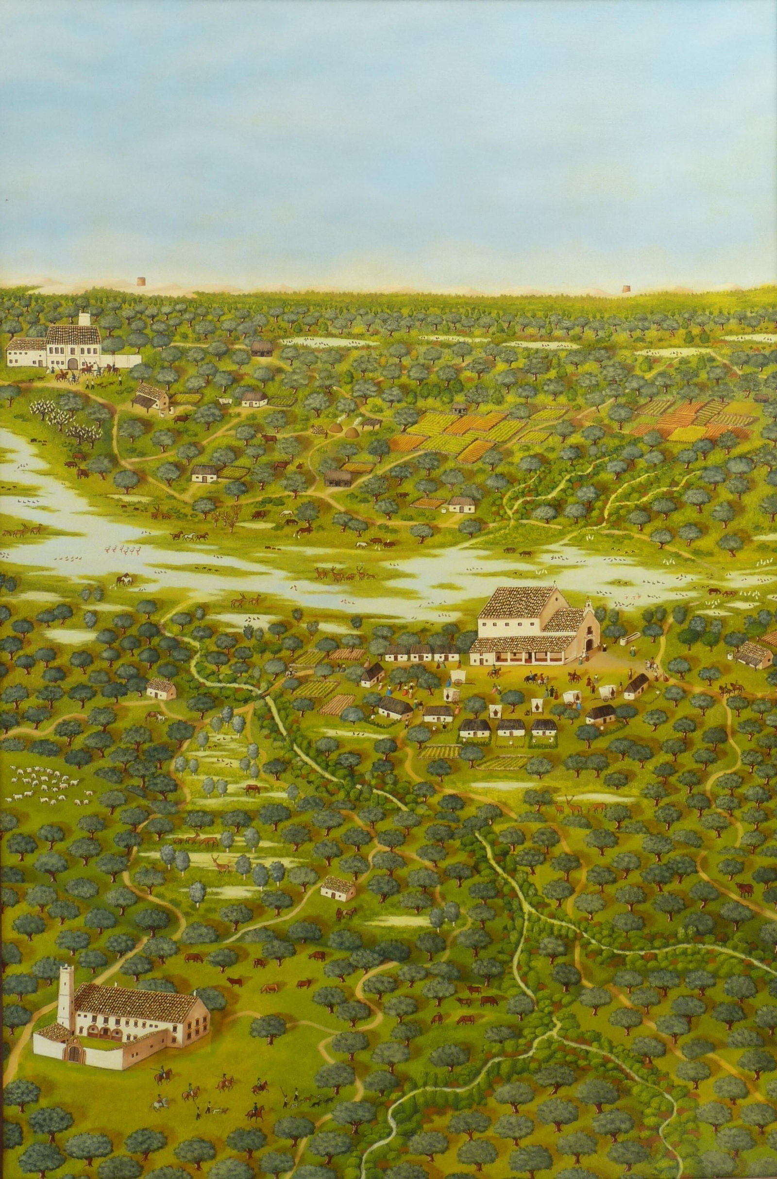 Las Rocinas en una pintura.