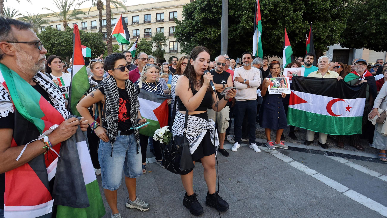 Cacerolada en Jerez para exigir la liberación de la flotilla de Gaza