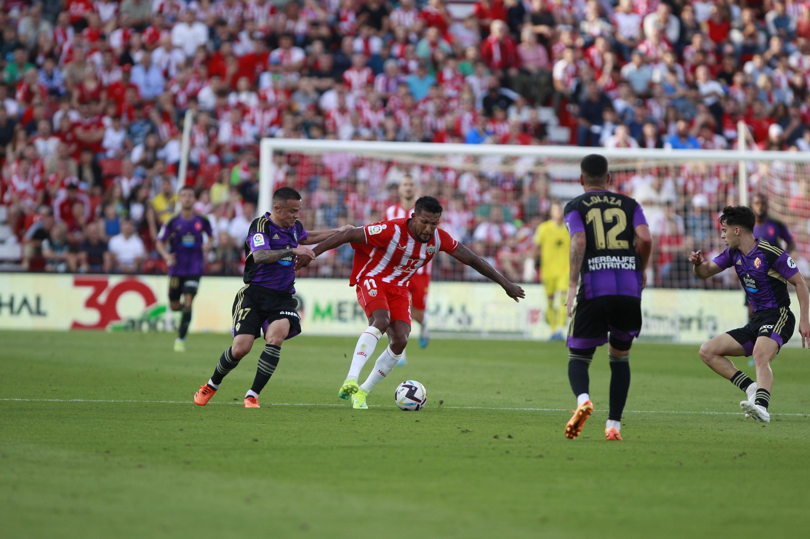 Imágenes del partido U.D. Almería-Real Valladolid C.F.