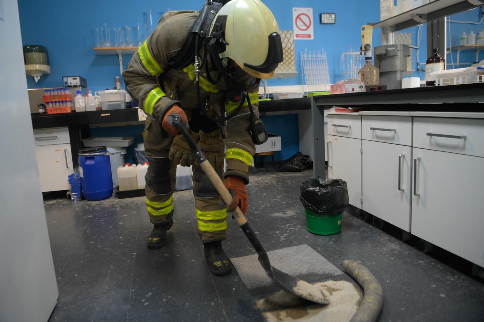 Simulacro en la Facultad de Ciencias de la Universidad de Granada