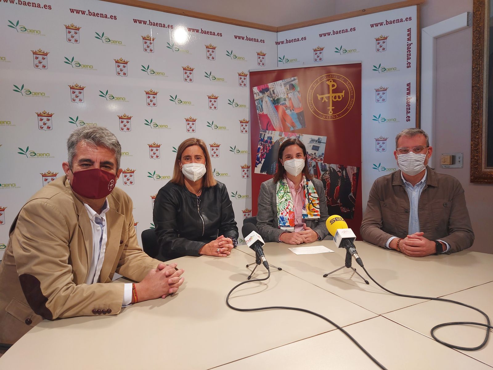 Un momento de la rueda de prensa.