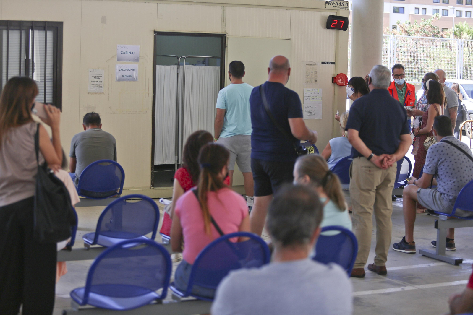 Punto de vacunación sin cita de Málaga capital.