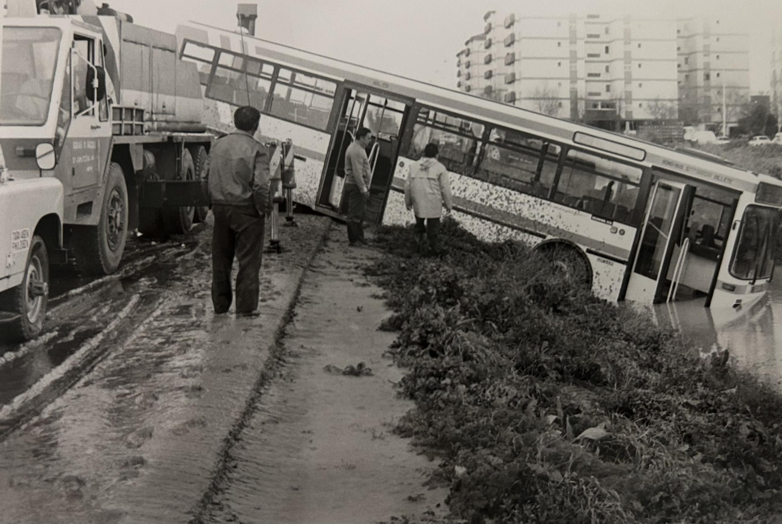 Efectos del temporal e inundaciones de enero de 1996 en Huelva.