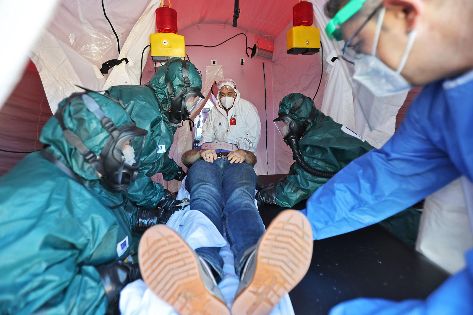 Imágenes del Simulacro de atención a víctimas de una potencial catástrofe tecnológica