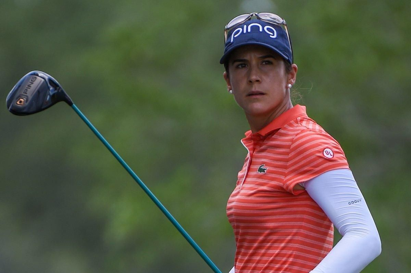 Azahara Muñoz, durante un recorrido.