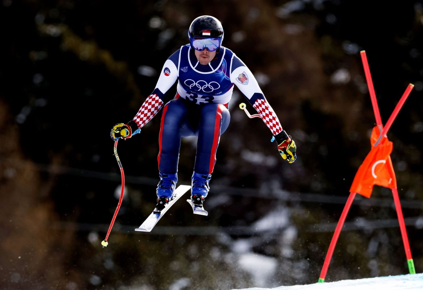 Las espectaculares fotos del descenso masculino en los Juegos Olímpicos de invierno