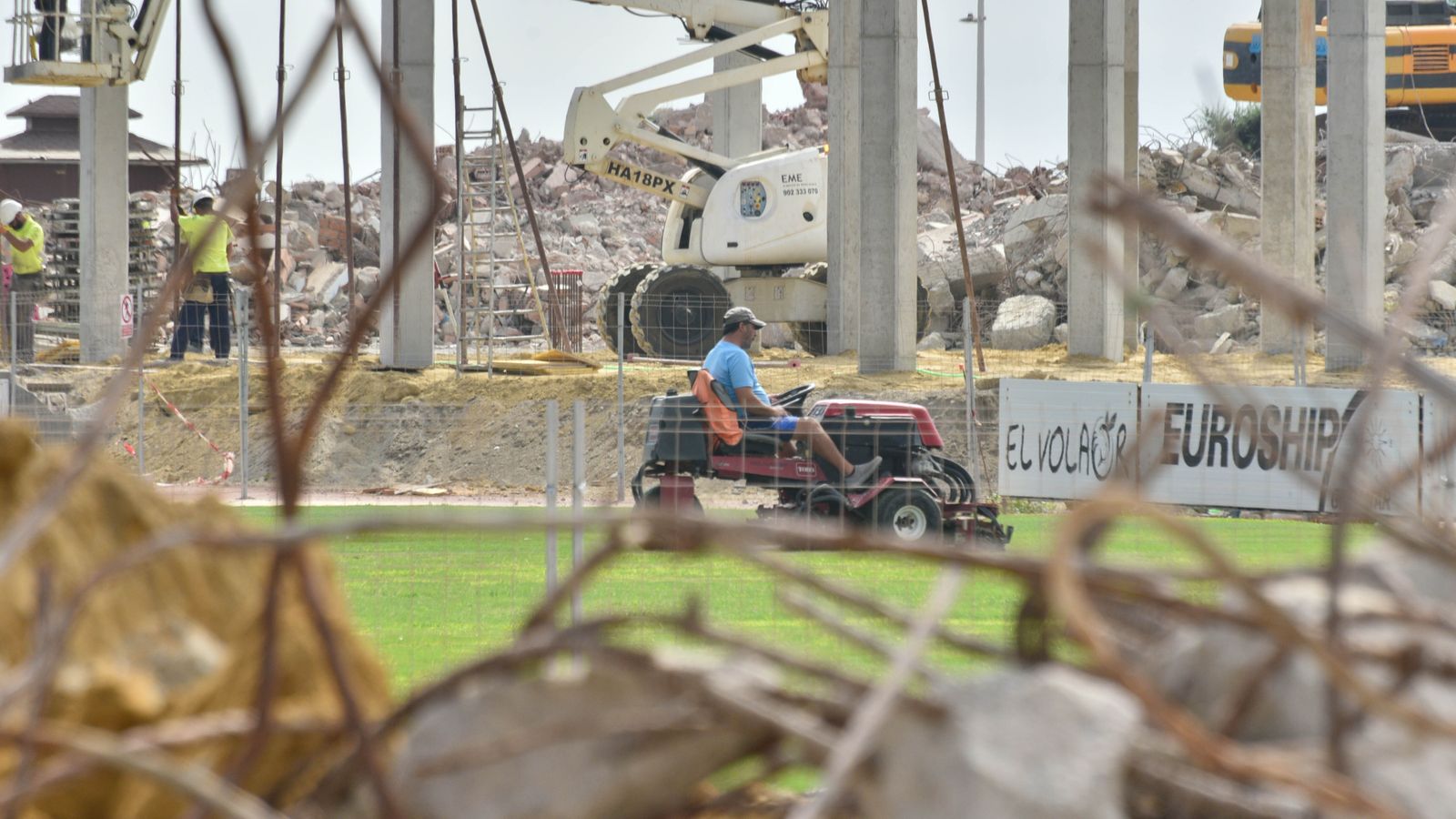 Las obras del Estadio Municipal de La Línea