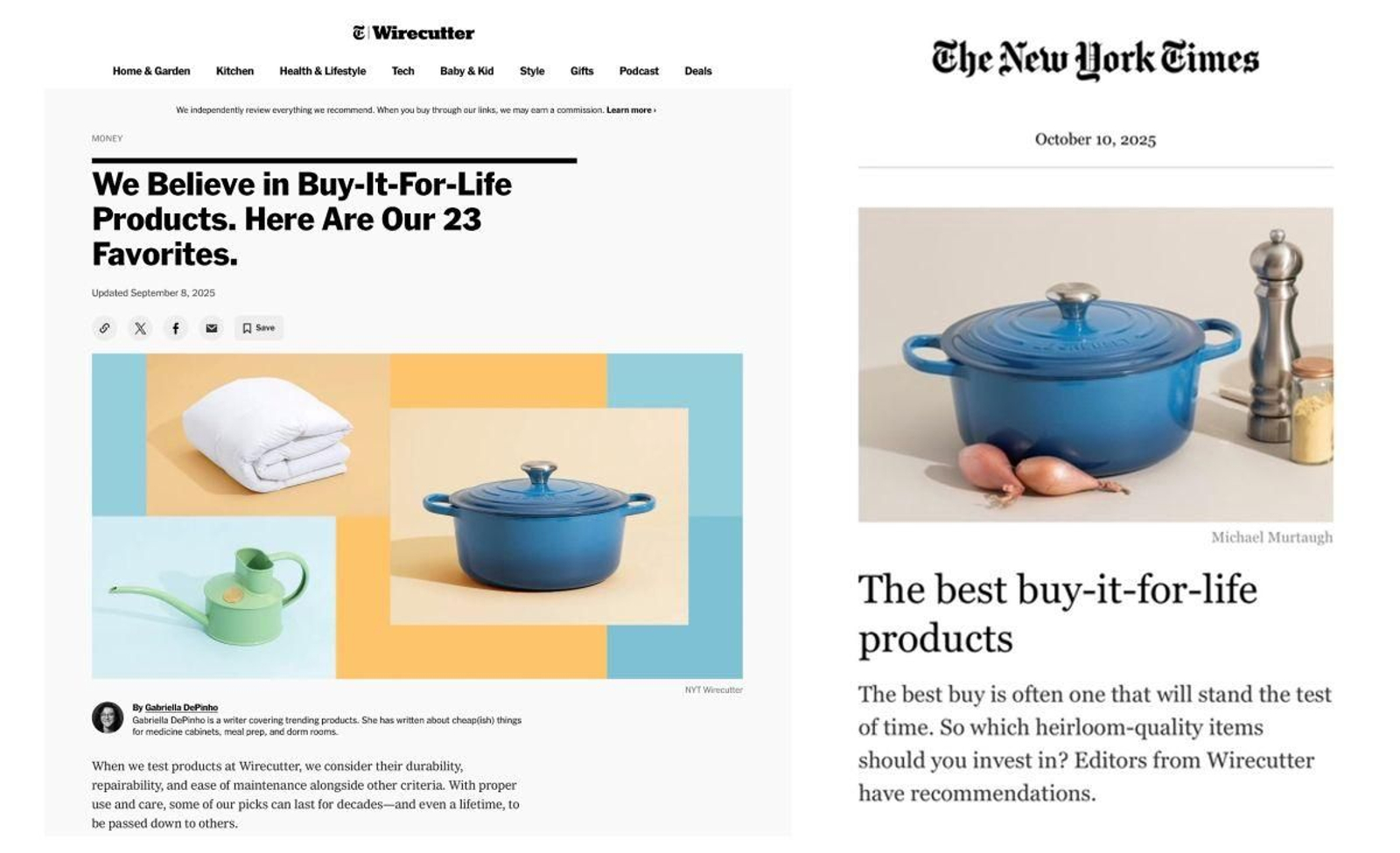 Cocotte de Le Creuset en The New York Times.