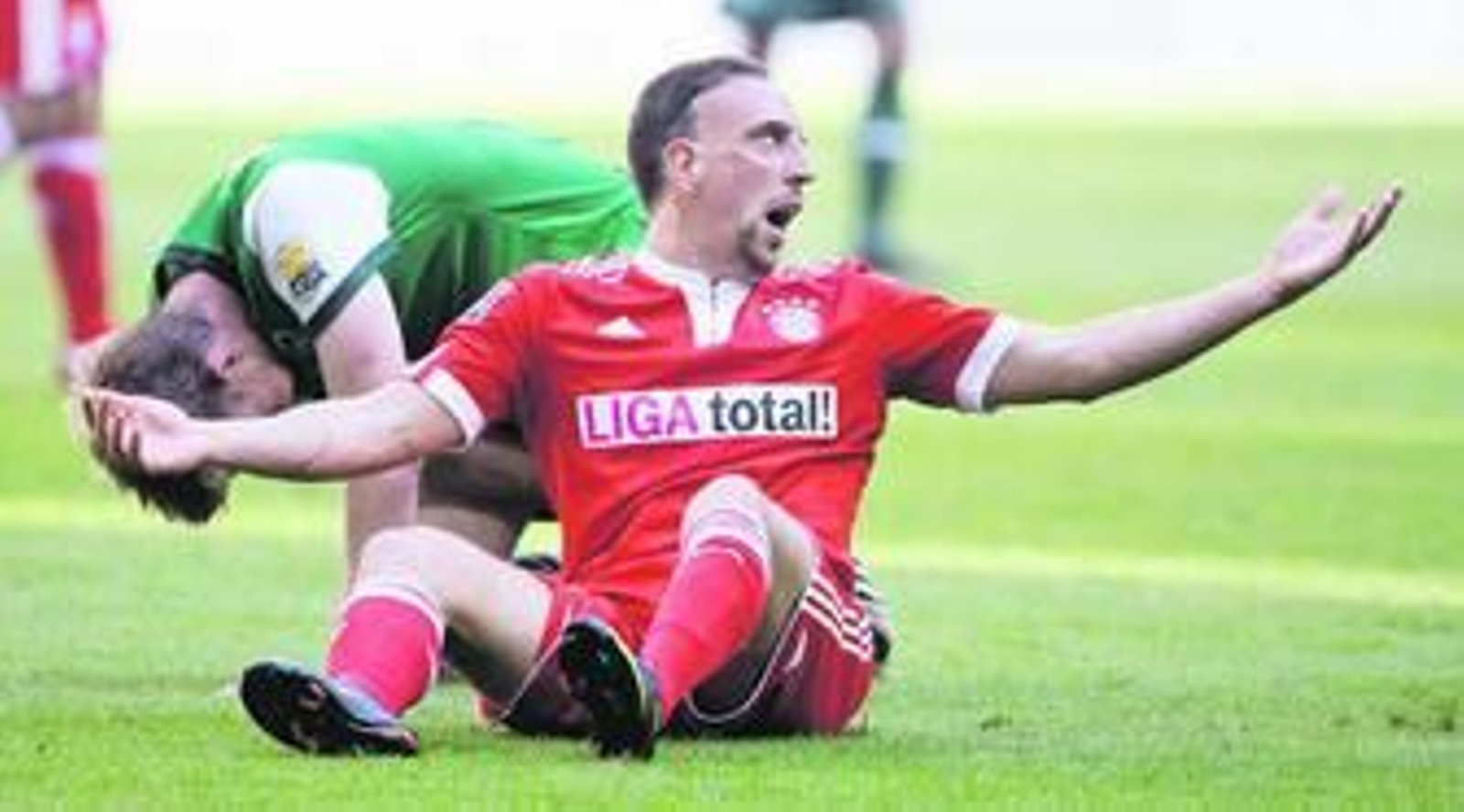 Ribery jugó el sábado sus primeros minutos con el Bayern de Múnich esta temporada.