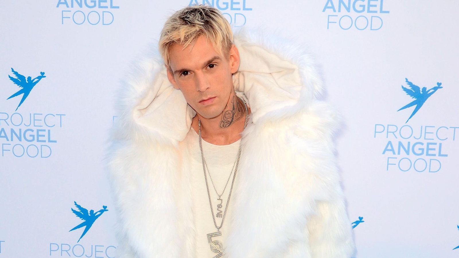 Aaron Carter en una imagen reciente en una gala