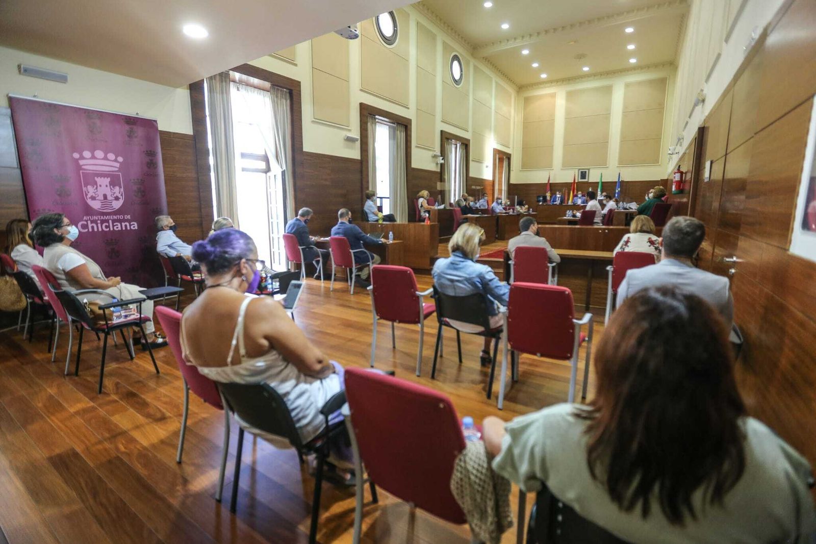 Un momento del Pleno extraordinario celebrado en la mañana de este lunes en el Consistorio.