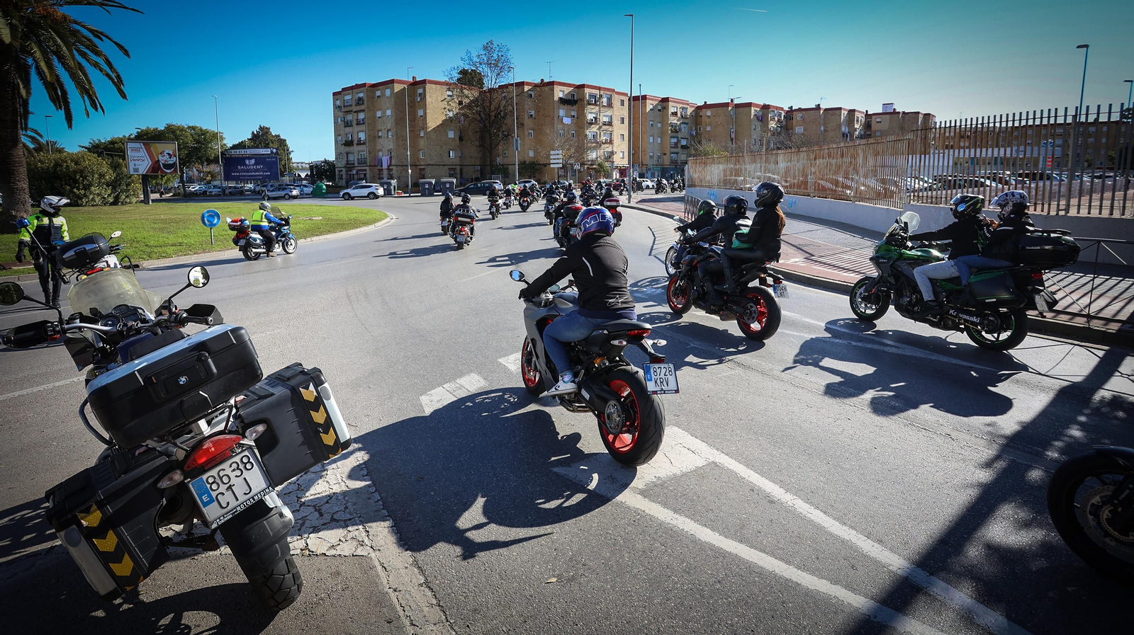 Búscate en la gran motorada solidaria celebrada en Jerez