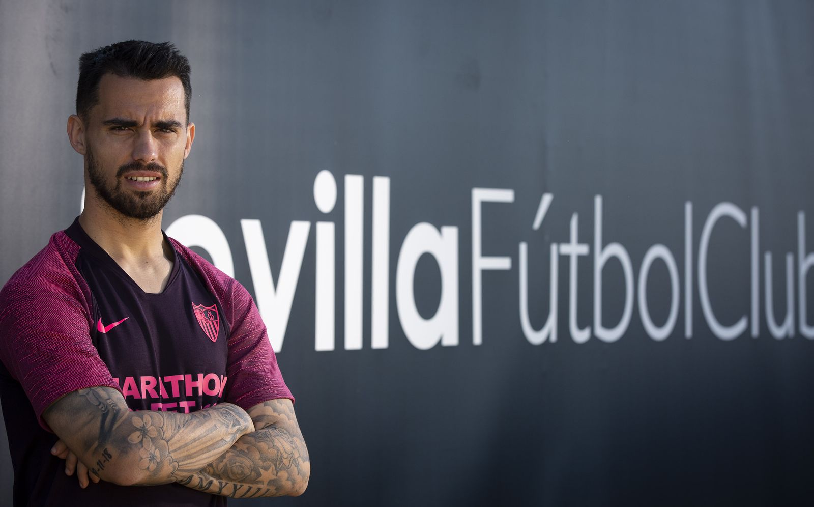 El gaditano Suso, en un posado como jugador sevillista.