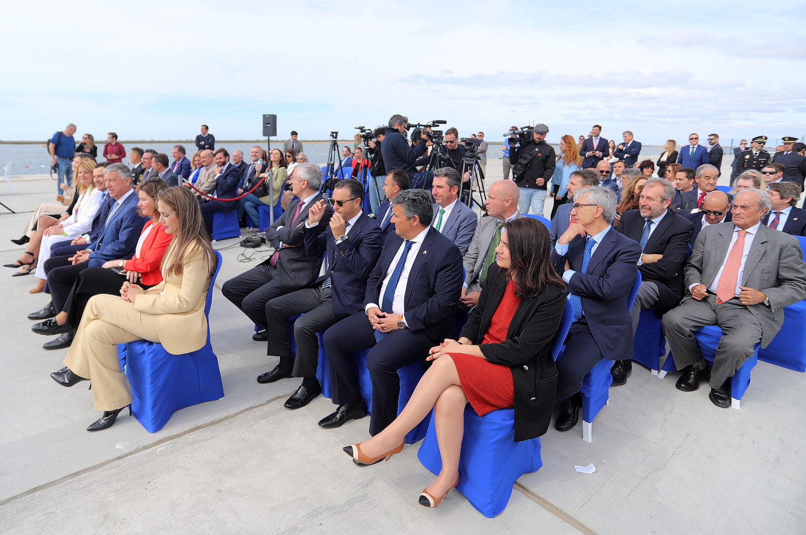 Imágenes de la inauguración de la ampliación norte del Muelle Sur del Puerto de Huelva