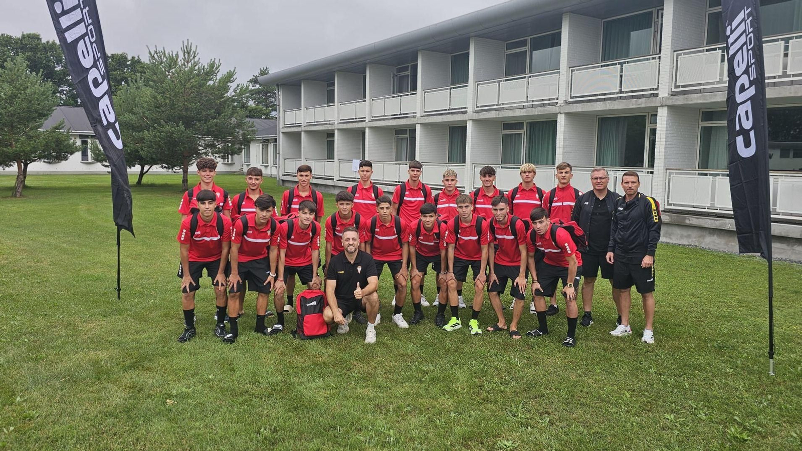 La expedición del Algeciras en el torneo internacional de Dinamarca.