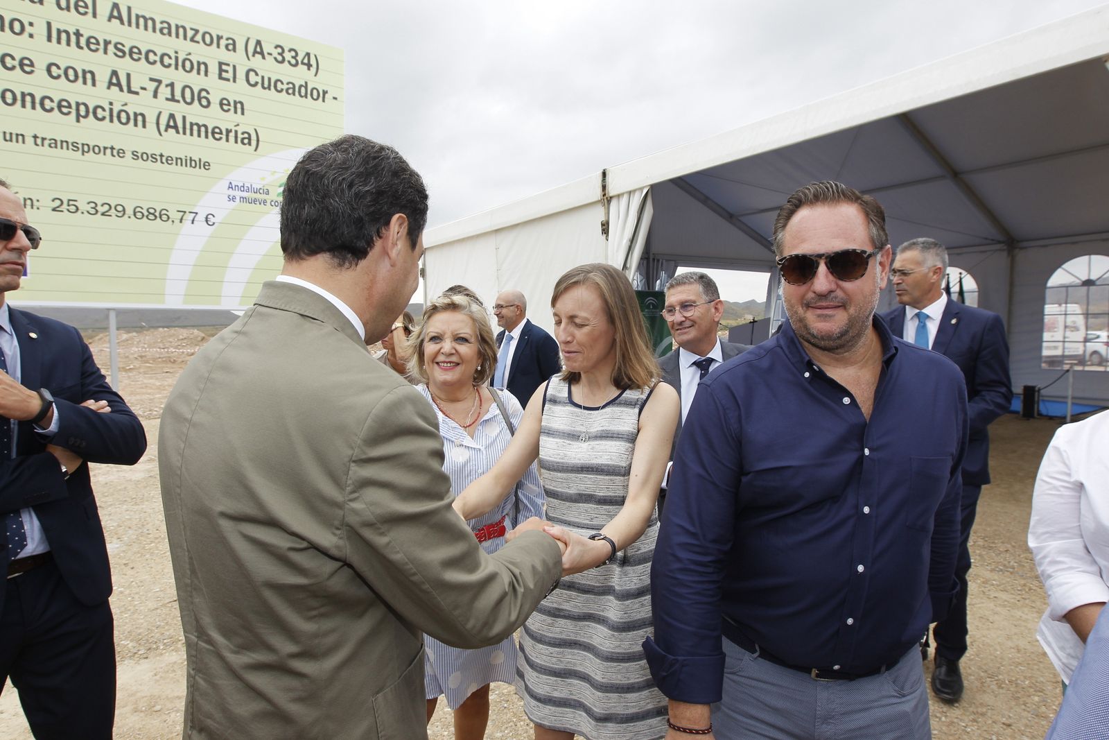 Fotogalería colocación primera piedra cuarto tramo Autovía del Almanzora
