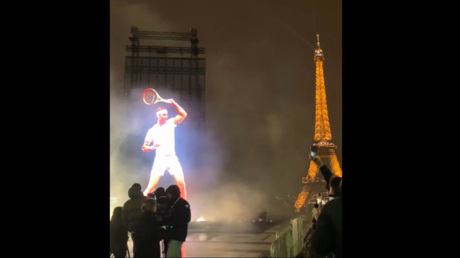 París se rinde a Nadal: sentido homenaje junto a la Torre Eiffel