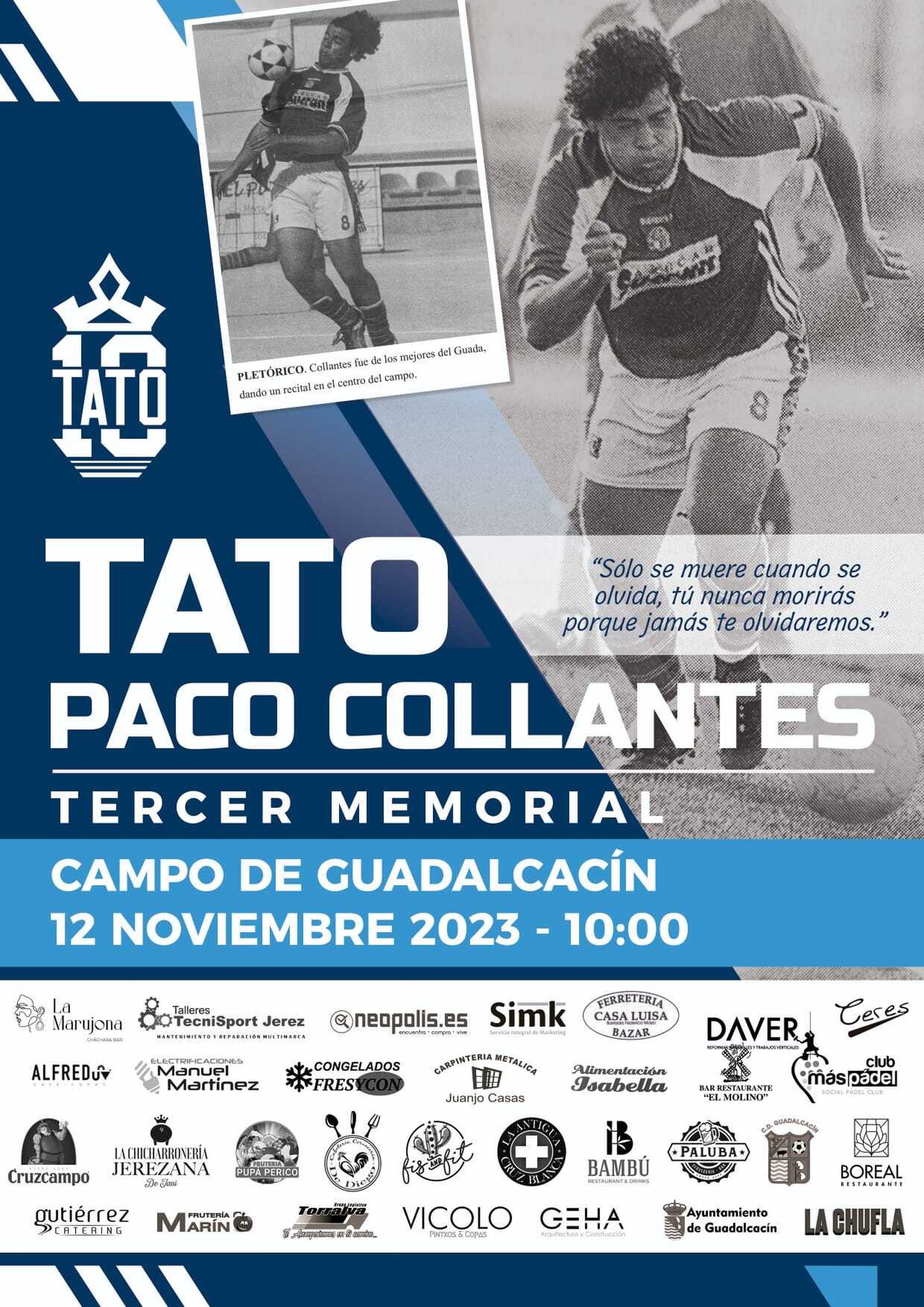Cartel del III Memorial Paco Collantes.