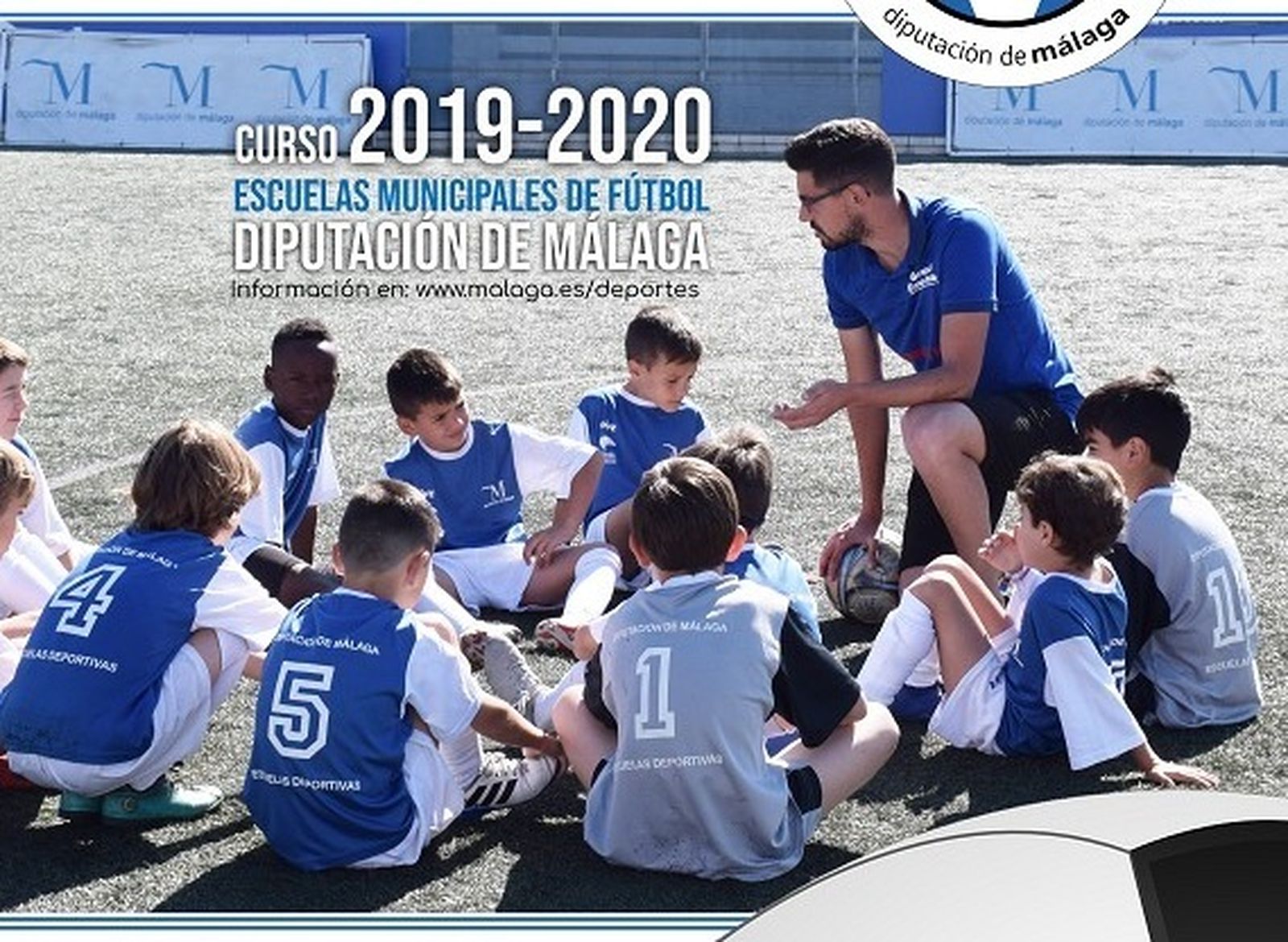 Imagen de las Escuelas Municipales de Fútbol de la Diputación.