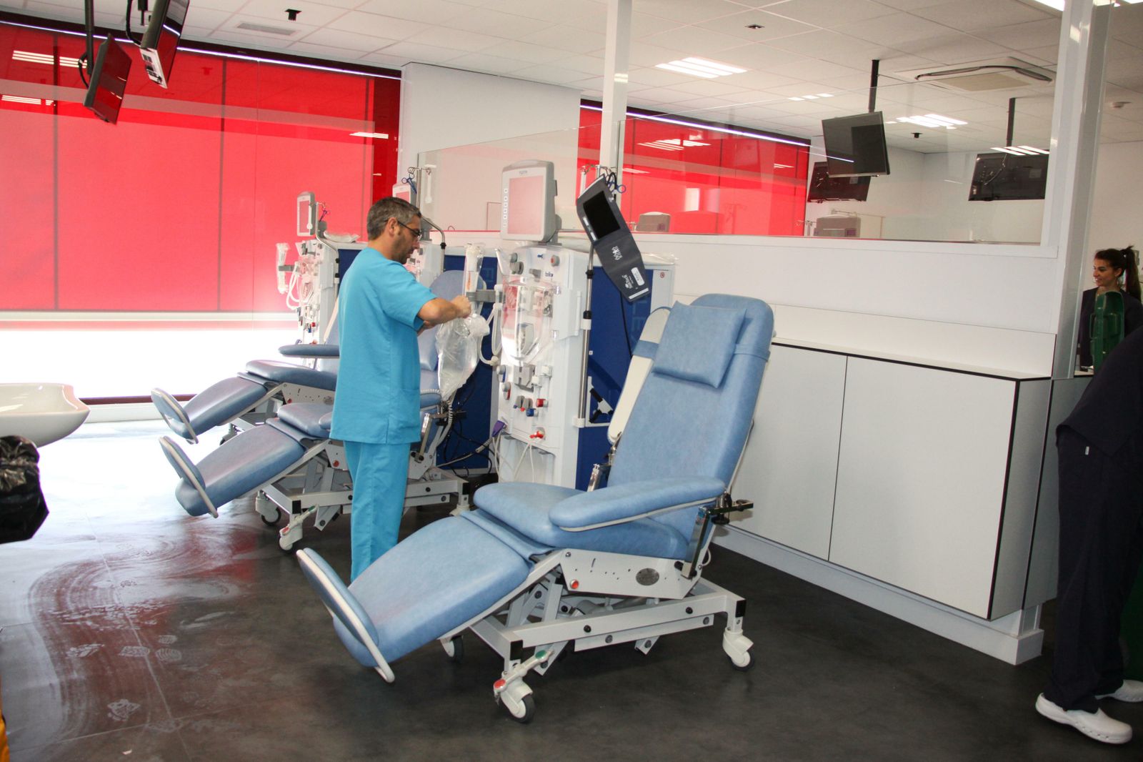 Una de las salas de las nuevas instalaciones sanitarias ubicadas en el Centro de Negocios Iro.