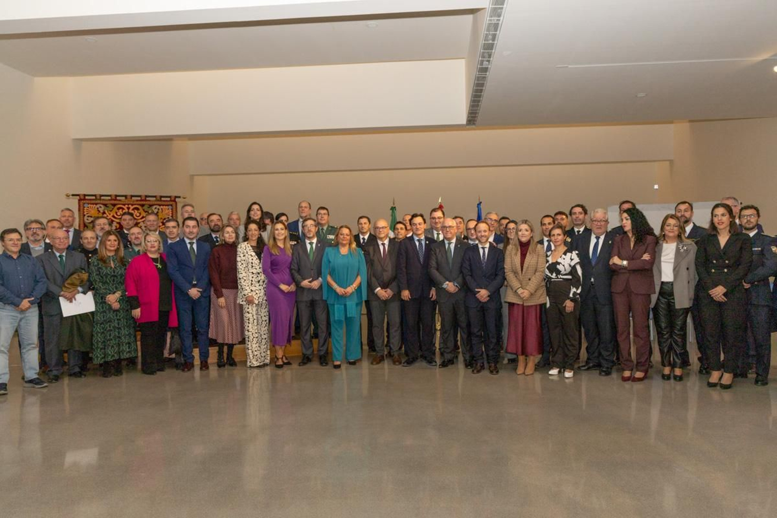 Acto institucional de la Bandera que organiza la Junta de Andalucía en el Museo Íbero