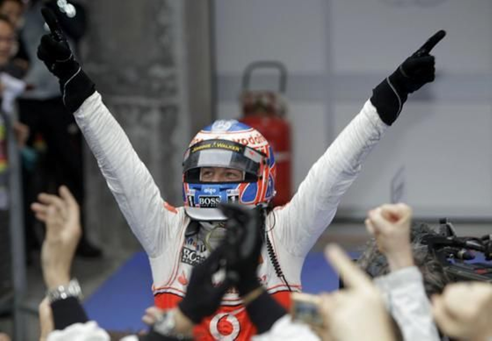 Celebración de la victoria de Button.

Foto: Reuters