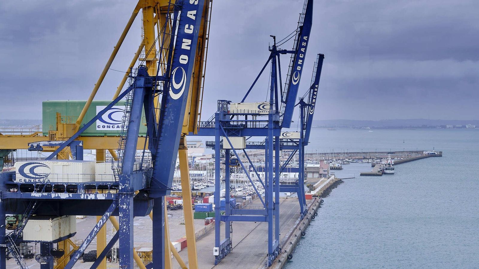 El actual muelle de contenedores 'Reina Sofía'.