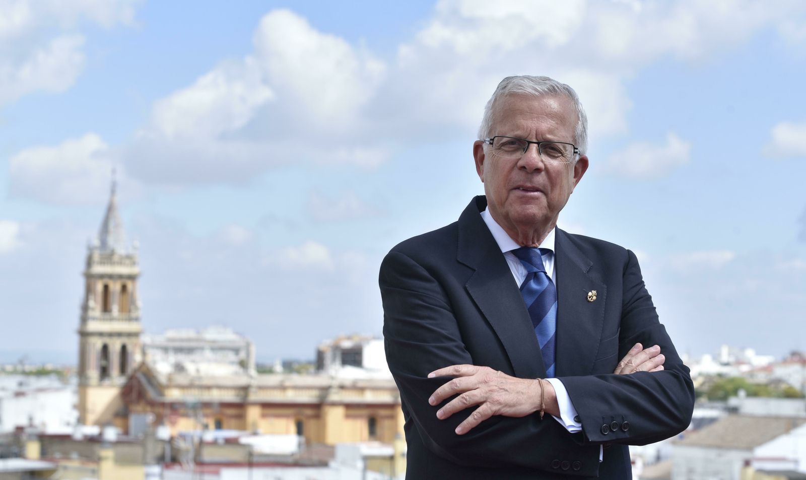 Juan Antonio Rodríguez Vicente, candidato a hermano mayor de la Esperanza de Triana.