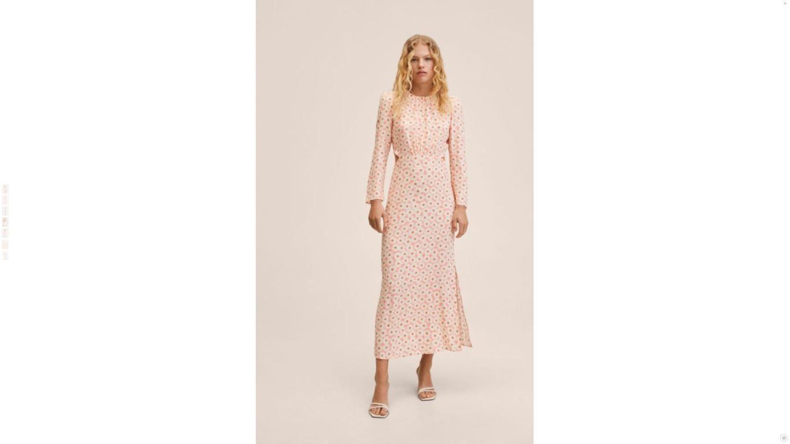 Vestido de margaritas de Mango.