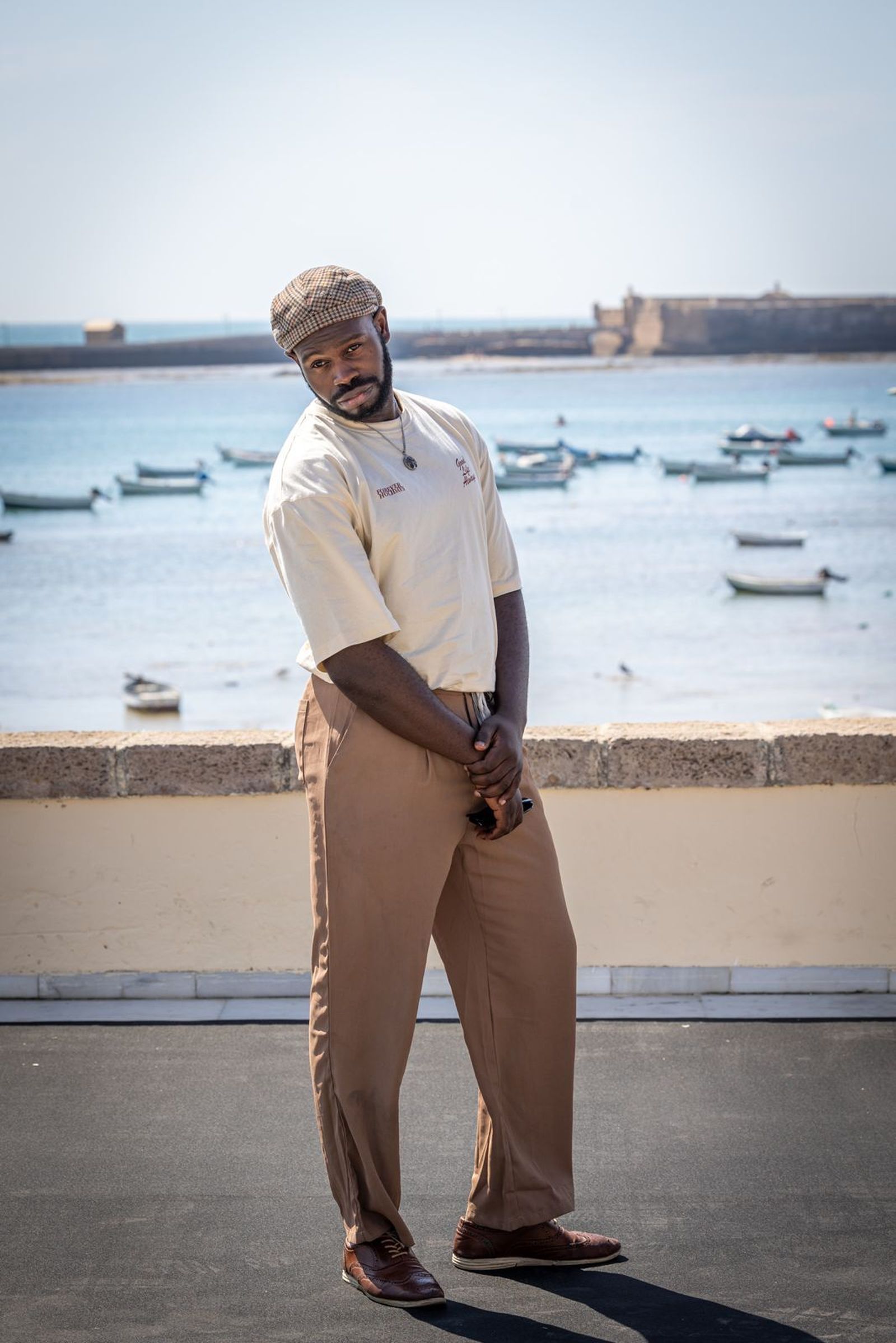 Photocall de Petra Martínez y actores de la serie 'La ley del mar' en La Caleta