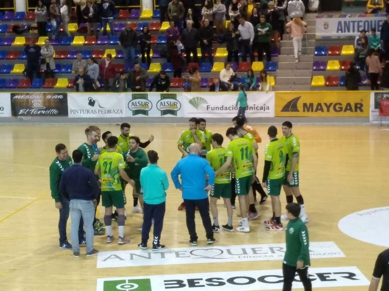 El Conservas Alsur, tras el partido.