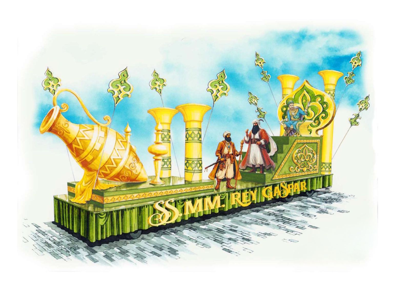 Las carrozas de la Cabalgata de los Reyes Magos de Cádiz