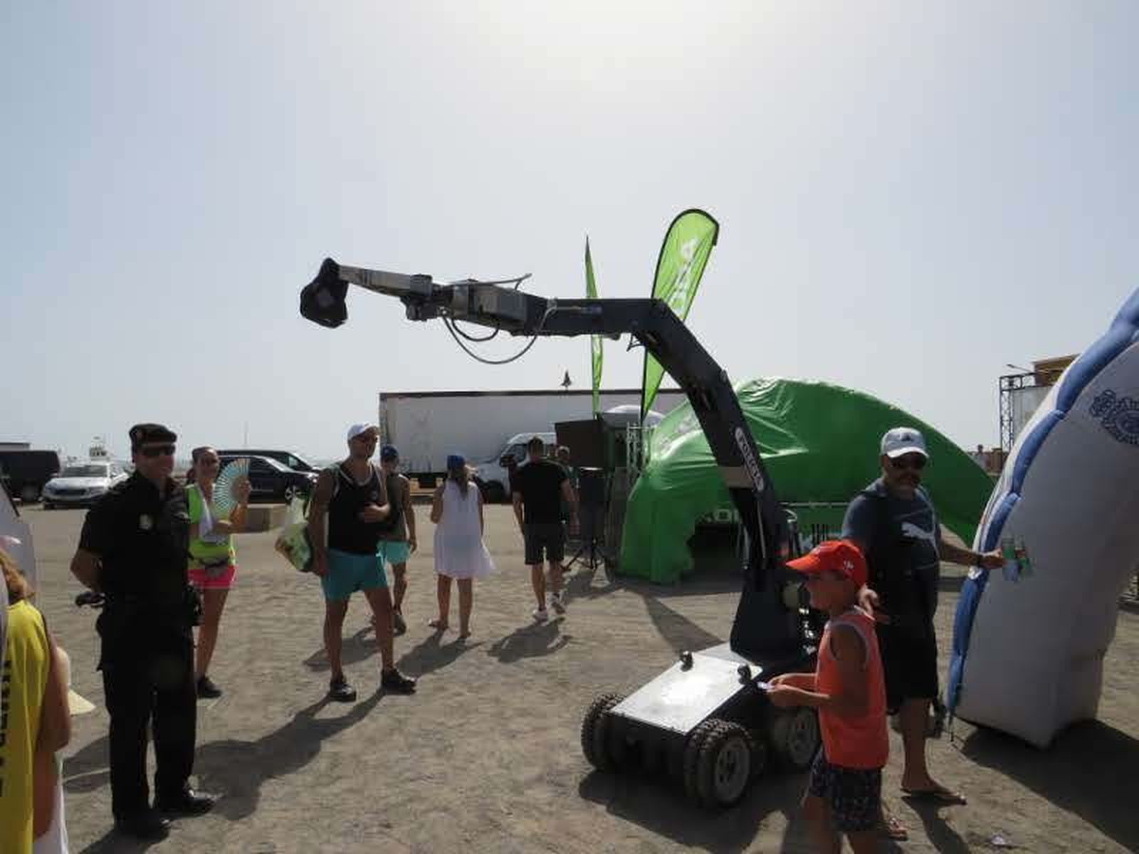 Garantes de la seguridad de los ciclistas de la Vuelta a España