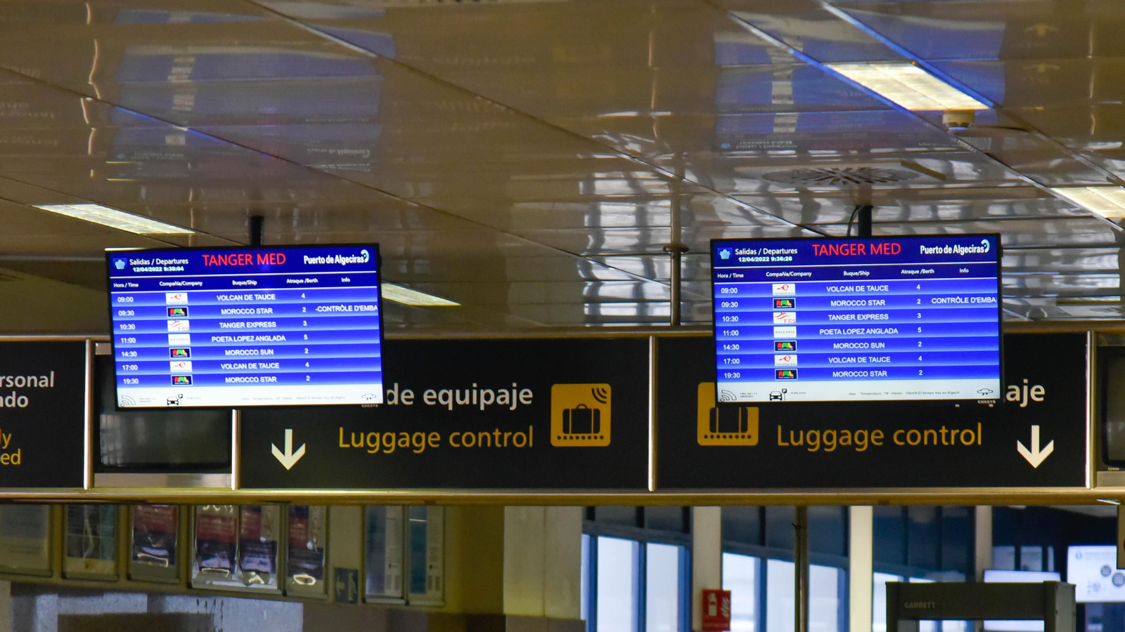 Primer día de viajes en ferry de Algeciras a Tánger-Med tras la pandemia