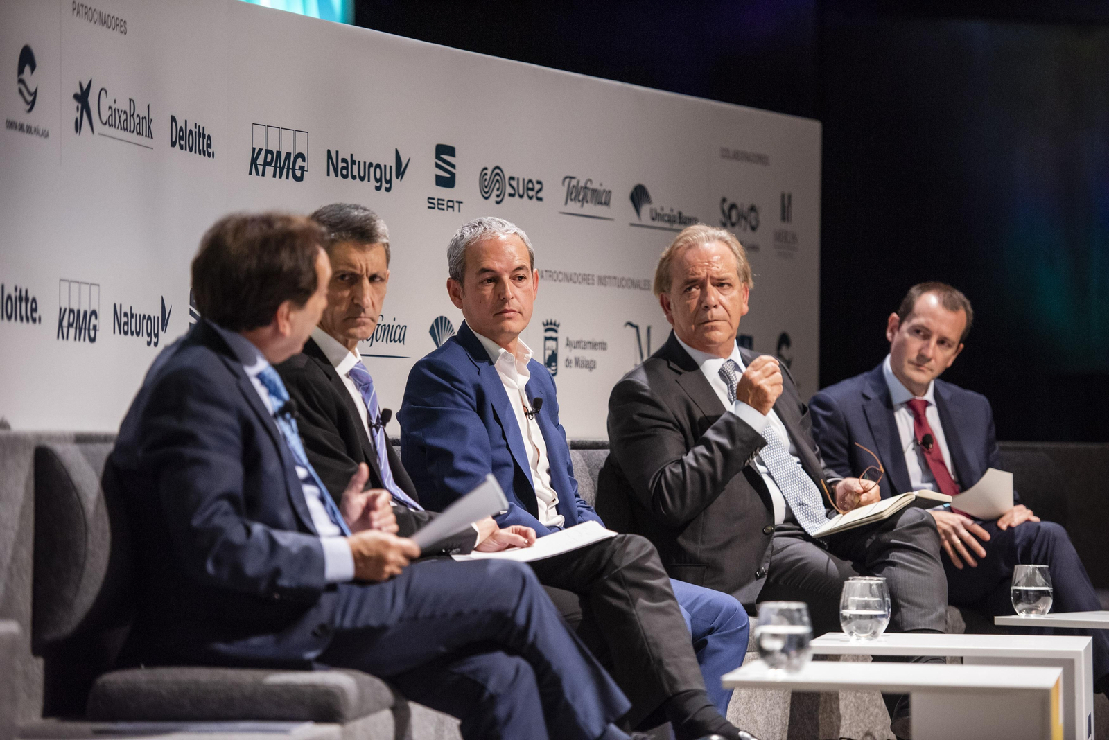 Arenere, Domínguez, Ramírez, Rodríguez y el moderador, Ángel García.