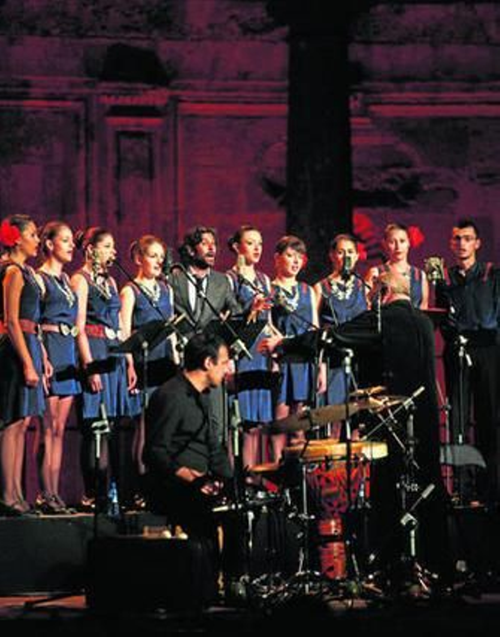 Un momento del espectáculo del pasado domingo.