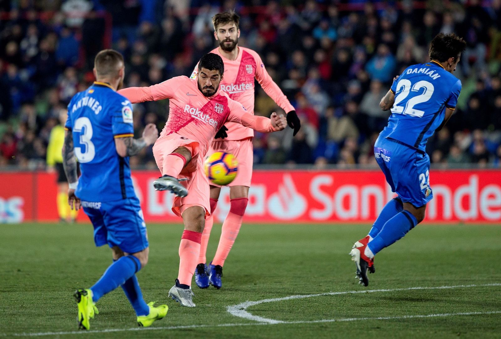 El Getafe-Barcelona, en imágenes