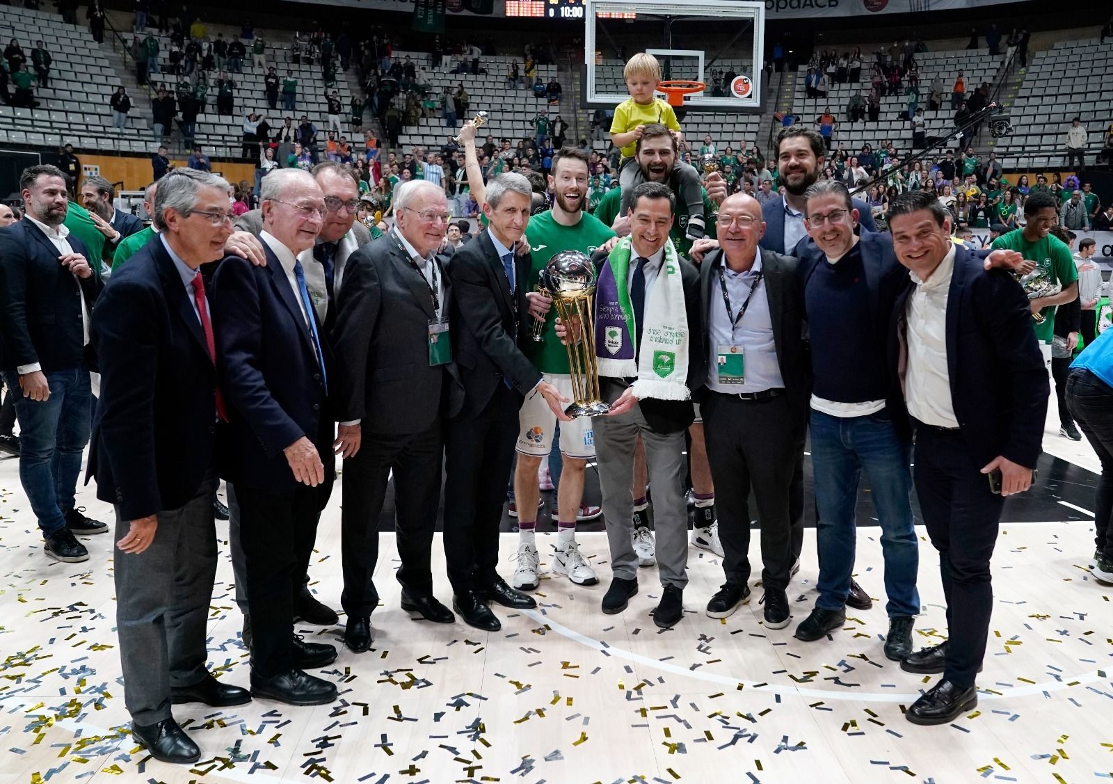 La celebración del Unicaja como campeón de la Copa del Rey, en imágenes