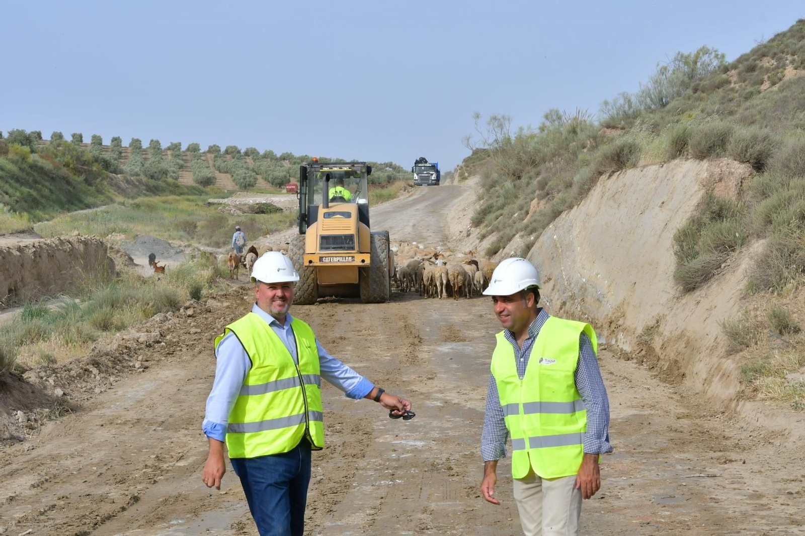 La Delegación de Desarrollo Sostenible visita las mejoras de la vía pecuaria Camino de La Malahá