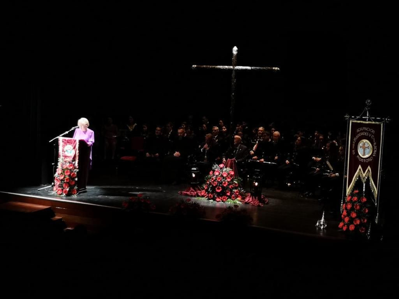 María San Pedro, durante el pregón de la Semana Santa de Montoro.