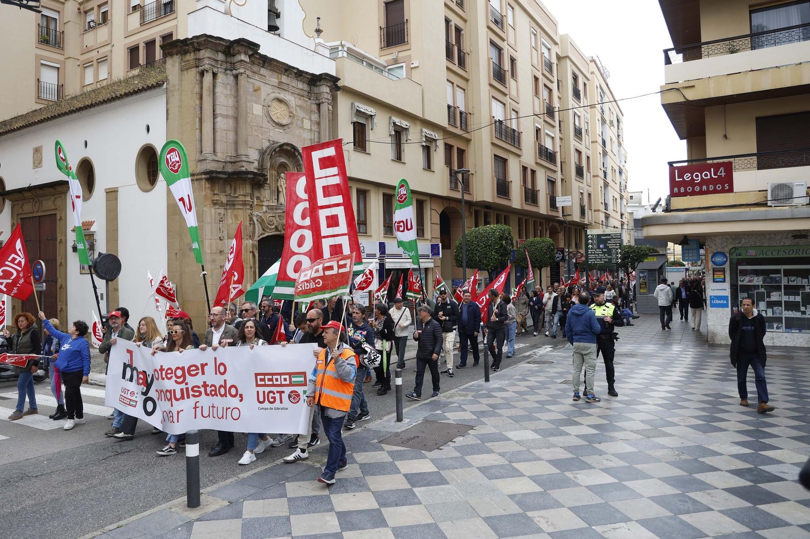 Fotos de la manifestación del Primero de Mayo en Algeciras