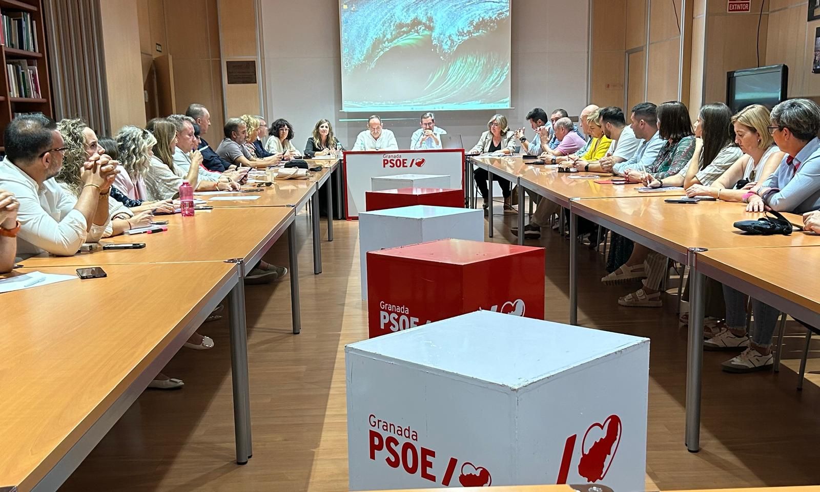 Encuentro en la sede del PSOE