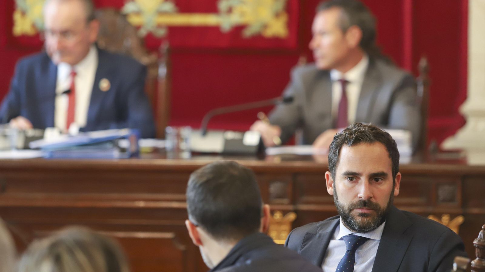Daniel Pérez, portavoz del PSOE, en un Pleno del Ayuntamiento de Málaga. Daniel Pérez, portavoz del PSOE, en un Pleno del Ayuntamiento de Málaga.